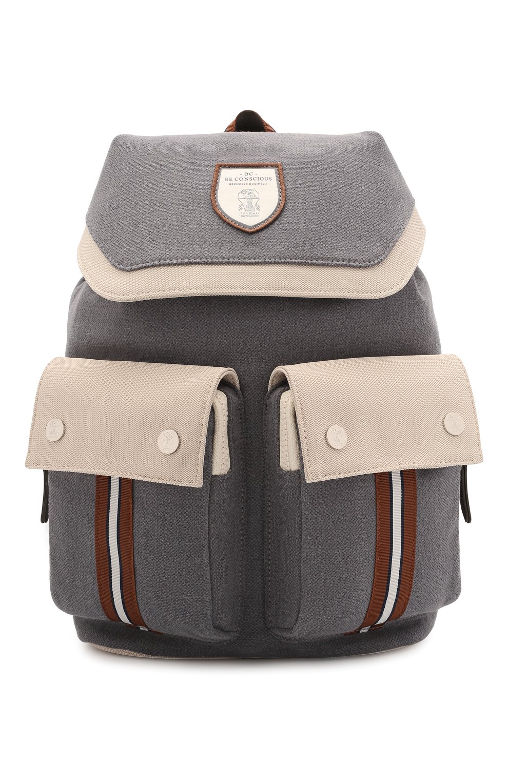 Рюкзак из хлопка и льна BRUNELLO CUCINELLI, арт. BCANYB102, фото 1