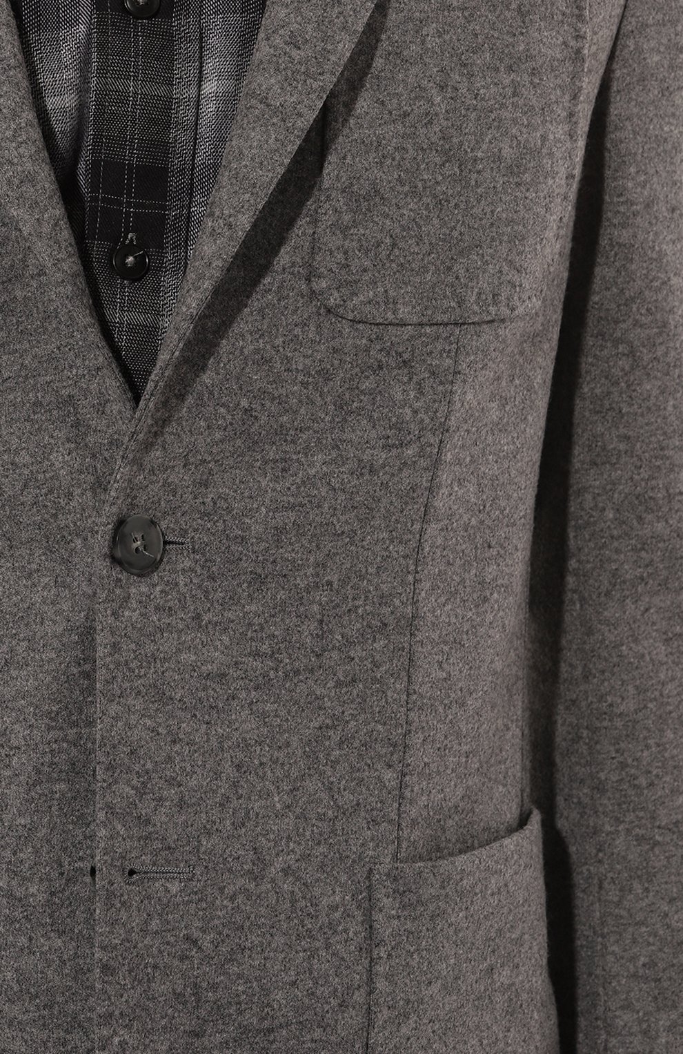 Пиджак из шерсти и кашемира CANALI серого цвета по цене 124000 руб., арт. J0147/JJ02859, фото 7 Пиджак из шерсти и кашемира CANALI, арт. J0147/JJ02859, фото 7