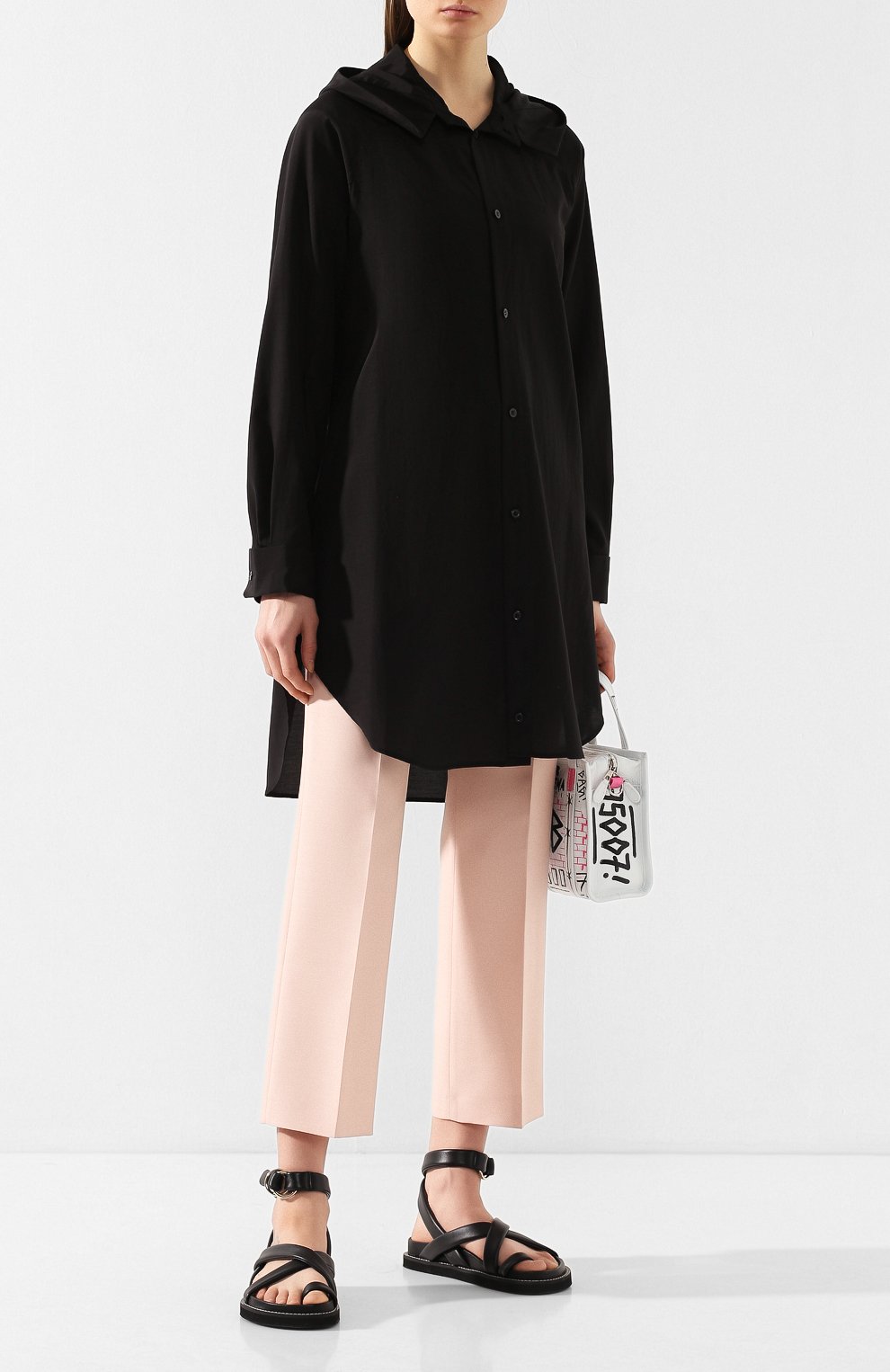 Удлиненная рубашка YOHJI YAMAMOTO, арт. FS-B51-200, фото 2