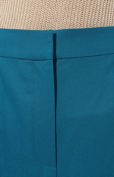 Шерстяные брюки AKHMADULLINA бирюзового цвета по цене 39900 руб., арт. 1123.3B012/W406, фото 5 Шерстяные брюки AKHMADULLINA, арт. 1123.3B012/W406, фото 5