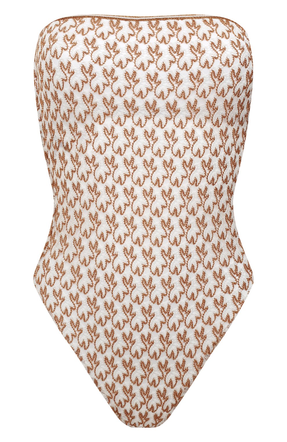 Слитный купальник MISSONI золотого цвета по цене 78050 руб., арт. MS22SP0S-BR00H0/S206T, фото 1 Слитный купальник MISSONI, арт. MS22SP0S-BR00H0/S206T, фото 1