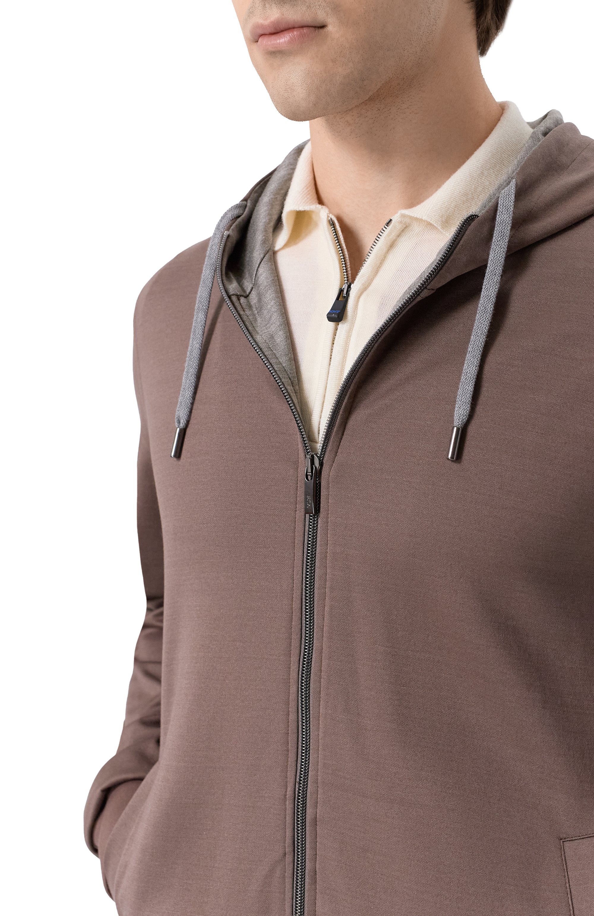 Толстовка из хлопка и шелка MVST, арт. 13M415/B000/MUST, фото 5