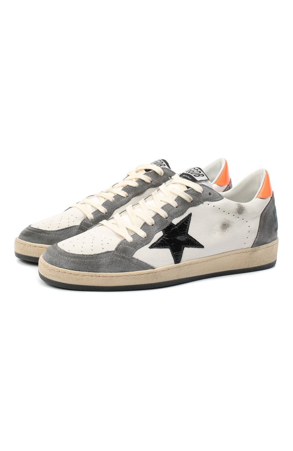 Кожаные кеды ball star GOLDEN GOOSE DELUXE BRAND, арт. GMF00117.F000386, фото 1