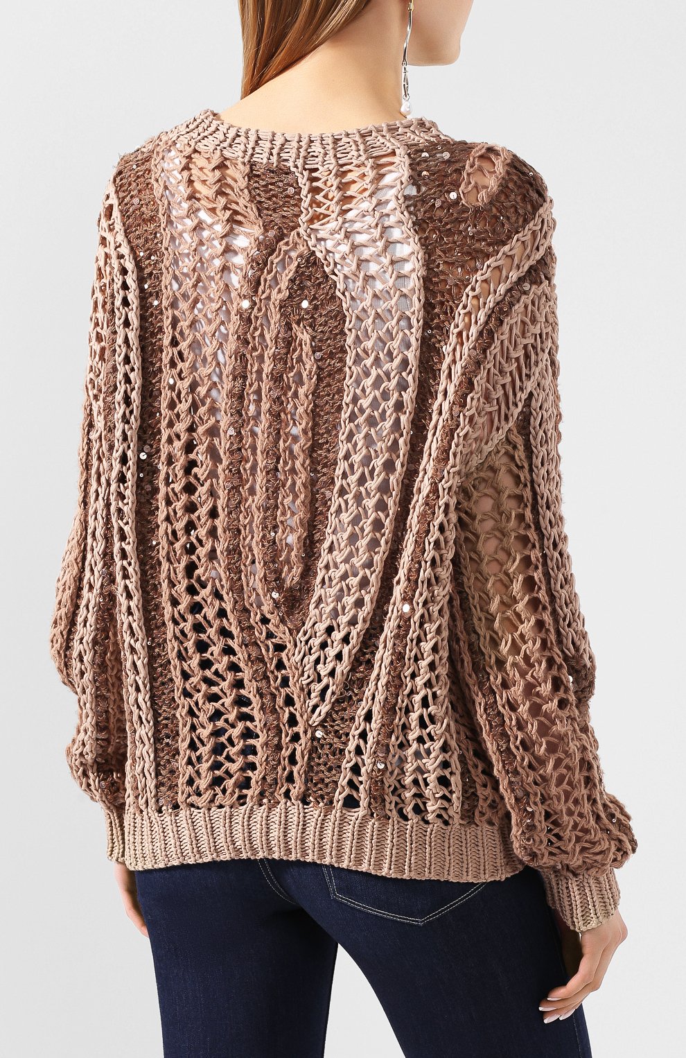 Хлопковый свитер BRUNELLO CUCINELLI, арт. M5Y600600, фото 4