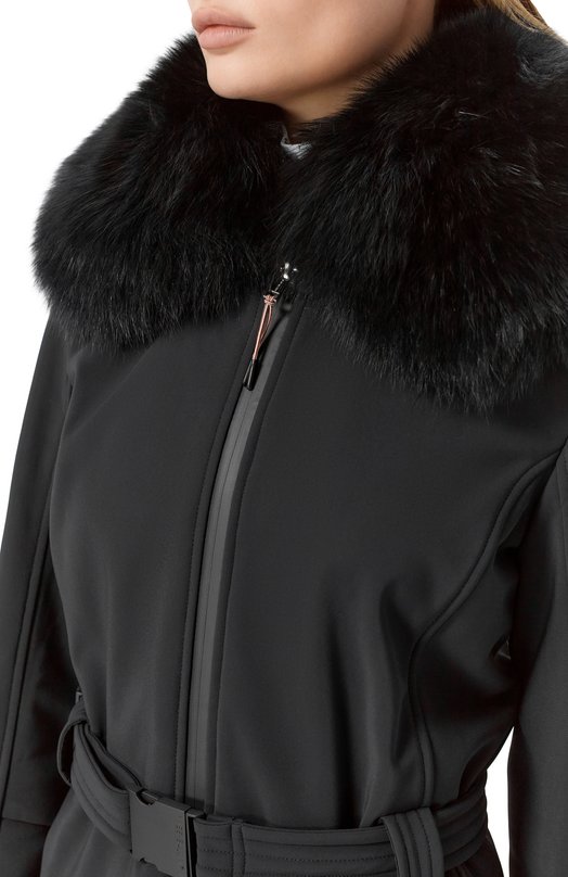 Комбинезон с воротником из песца Yves Salomon KP003XX/K11G Чёрный  KP003XX/K11G Фото 4