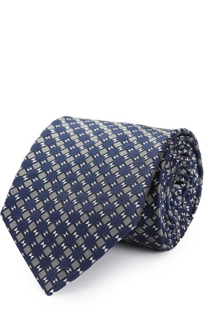 Мужской шелковый галстук с узором LANVIN, арт. 2281/TIE