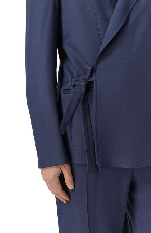 Пиджак из вискозы и лиоцелла 12 STOREEZ 137240 Синий  137240 Фото 5