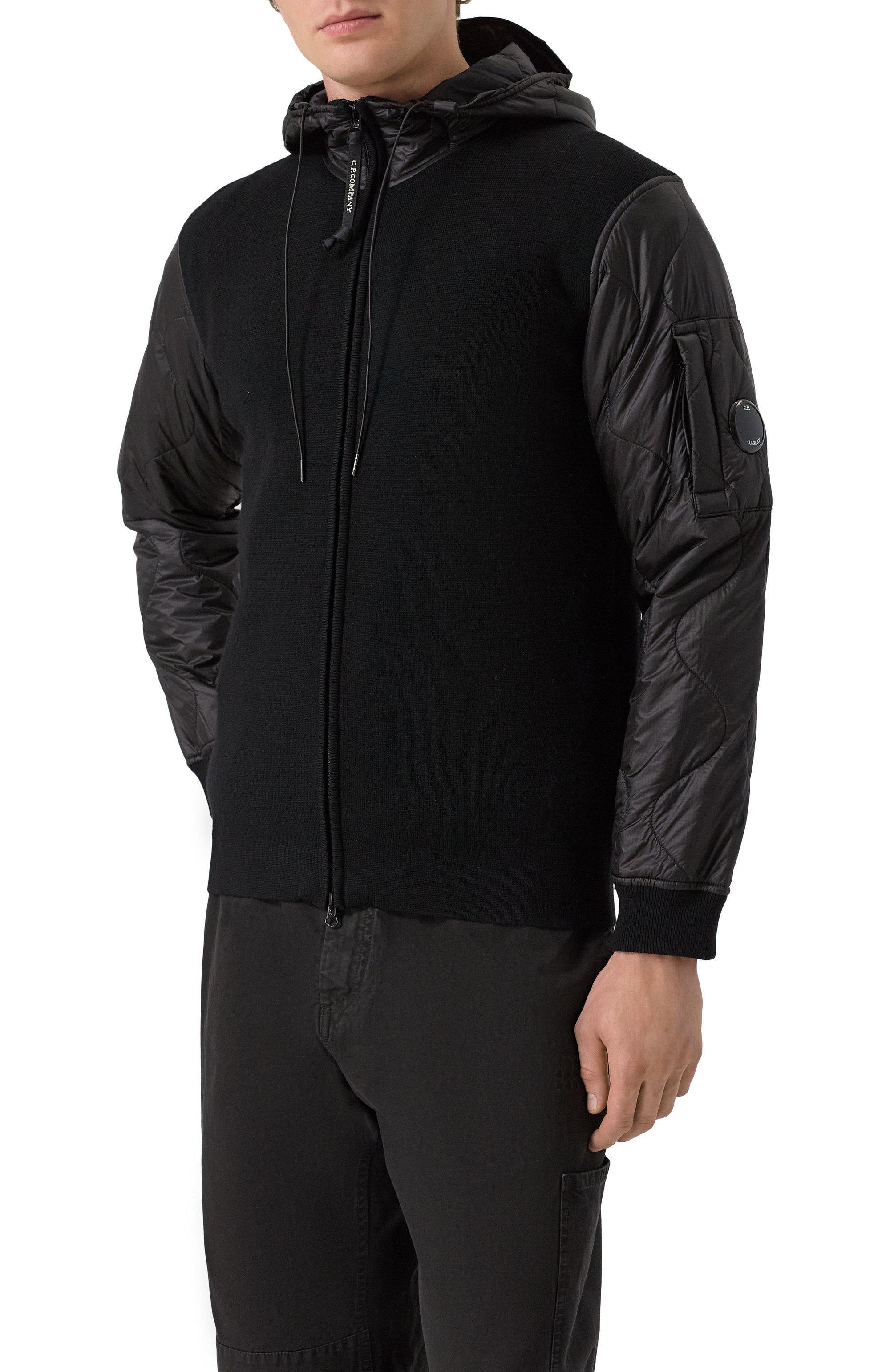 Комбинированная толстовка C.P. COMPANY, арт. 19CMKN062A006390M, фото 3