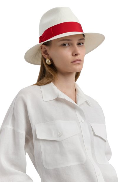 Соломенная шляпа giulietta BORSALINO белого цвета по цене 39850 руб., арт. 232044, фото 2 Соломенная шляпа giulietta BORSALINO, арт. 232044, фото 2