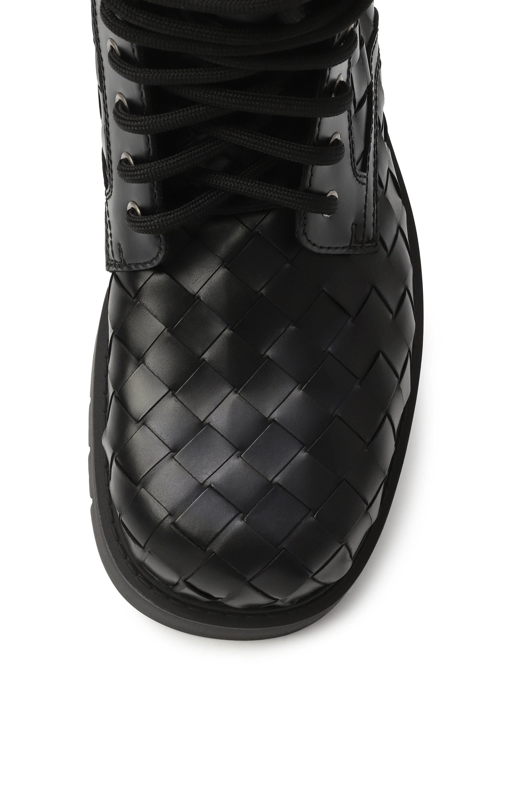 Кожаные ботинки haddock BOTTEGA VENETA черного цвета по цене 239500 руб., арт. 837876/V2WTA, фото 6 Кожаные ботинки haddock BOTTEGA VENETA, арт. 837876/V2WTA, фото 6