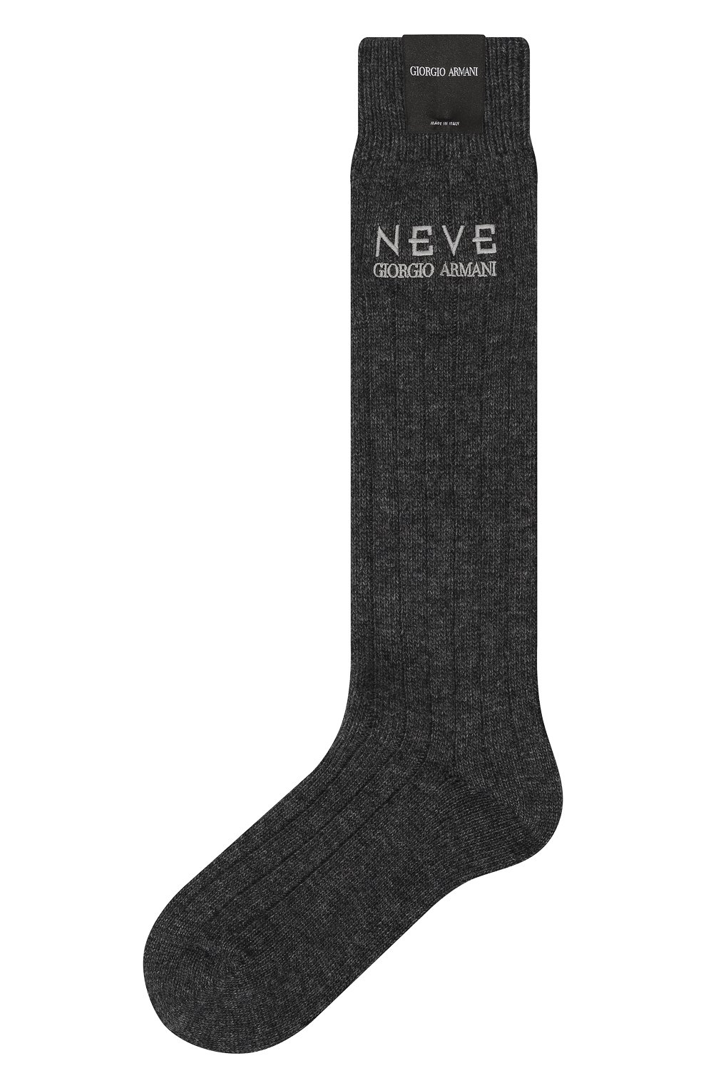 Носки из шерсти и кашемира GIORGIO ARMANI темно-серого цвета по цене 47450 руб., арт. 320005/3F944, фото 1 Носки из шерсти и кашемира GIORGIO ARMANI, арт. 320005/3F944, фото 1