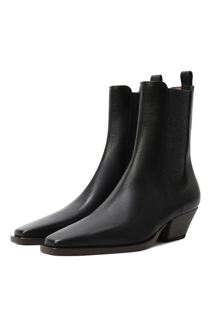 Женские кожаные ботильоны BRUNELLO CUCINELLI, арт. MZ0RC3050P