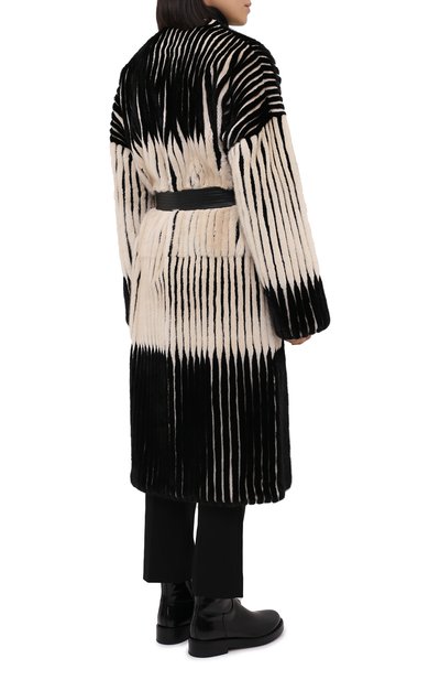 Шуба из меха норки YVES SALOMON, арт. 21WYM33815VRDR, фото 4