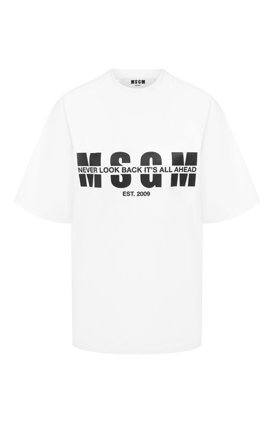 Женская хлопковая футболка MSGM, арт. 2842MDM264 207498