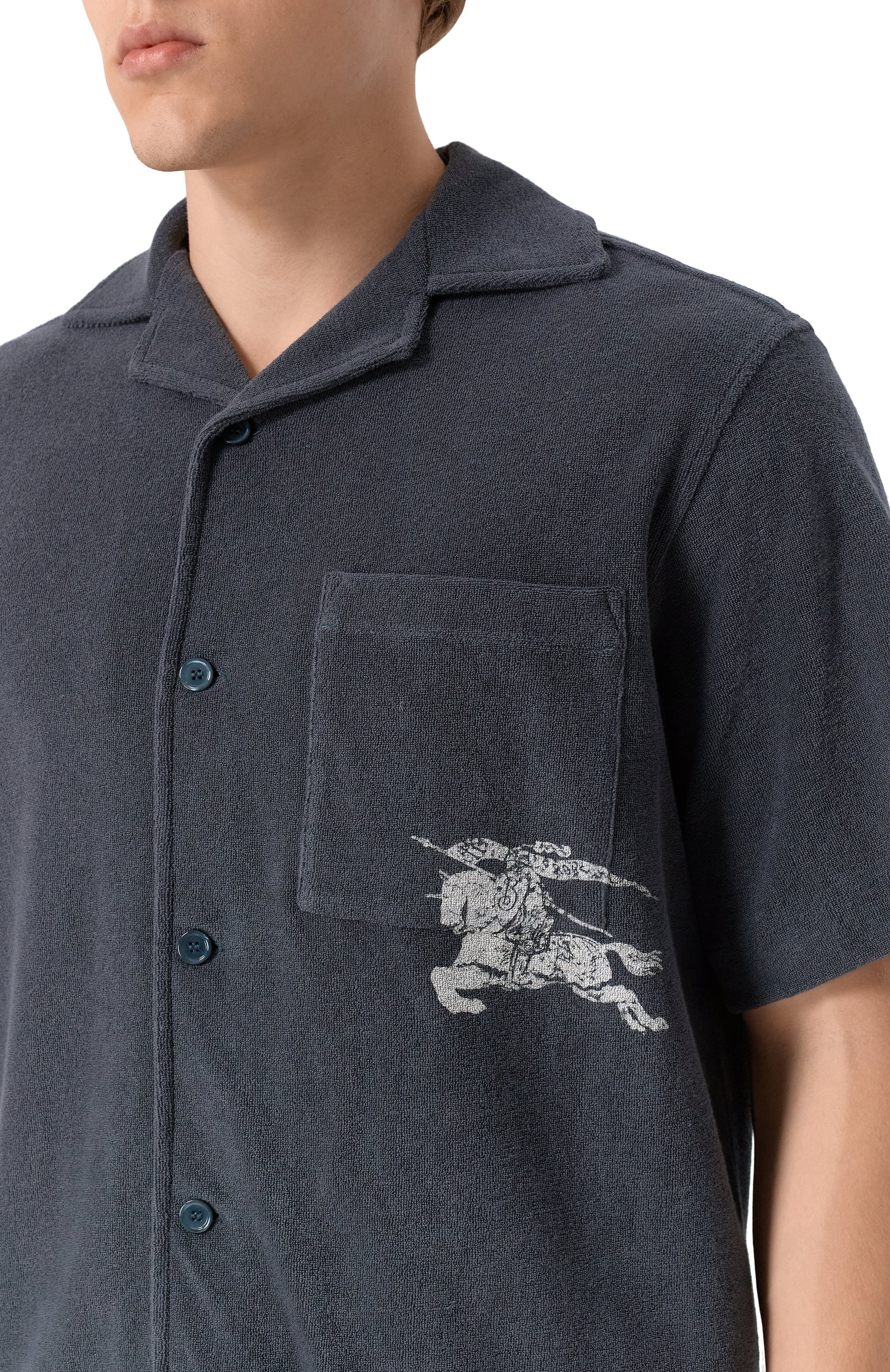 Хлопковая рубашка BURBERRY, арт. 8109205, фото 5