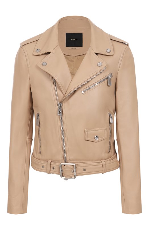 Кожаная куртка Pinko 103897/A21L Бежевый 103897/A21L