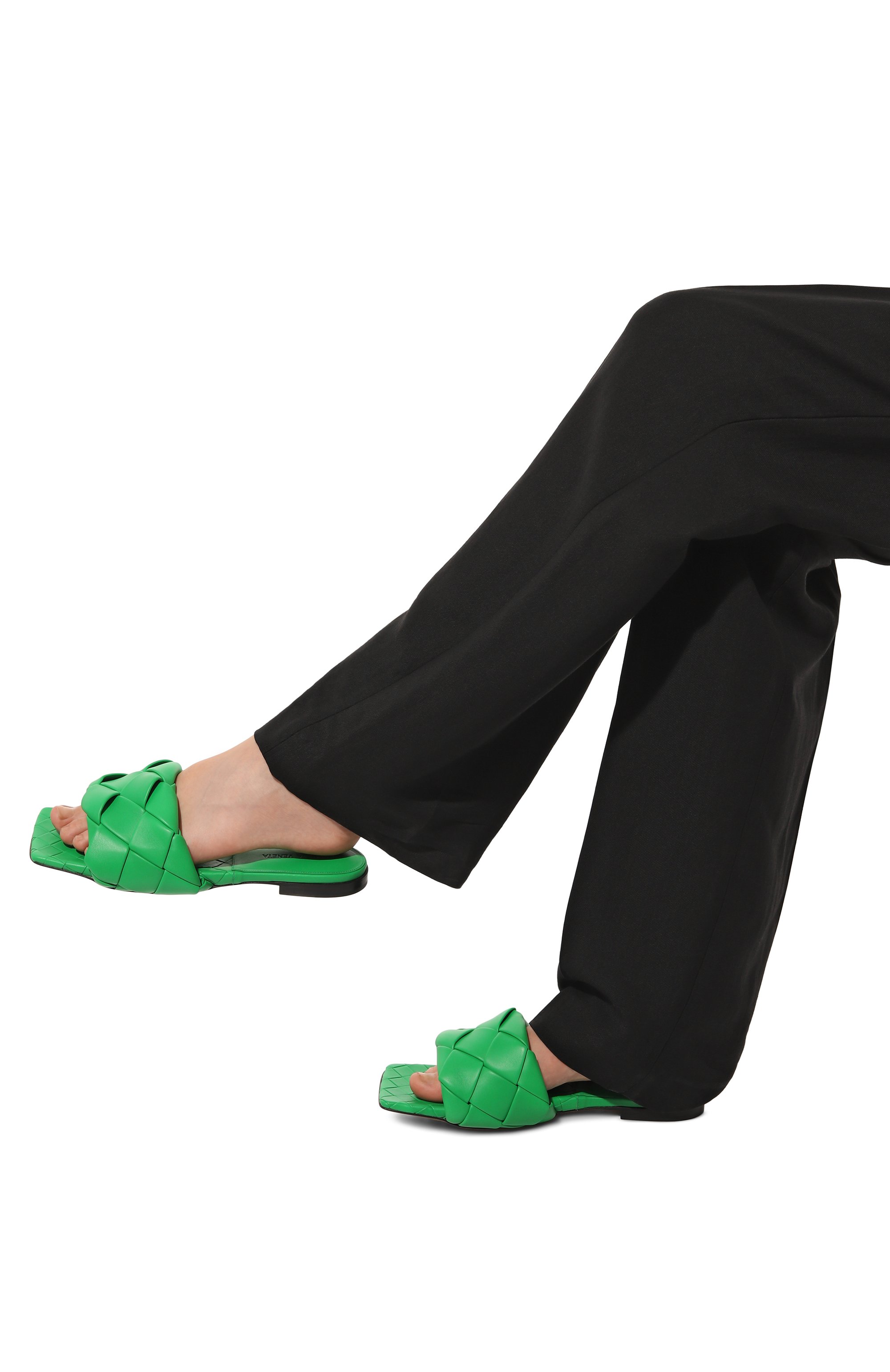 Кожаные шлепанцы lido BOTTEGA VENETA, арт. 608853/VBSS0, фото 3