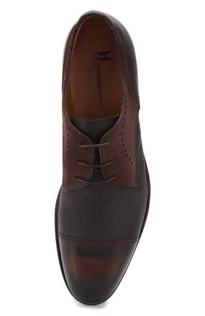 Кожаные дерби MORESCHI коричневого цвета по цене 64850 руб., арт. 43358/EM, фото 5 Кожаные дерби MORESCHI, арт. 43358/EM, фото 5