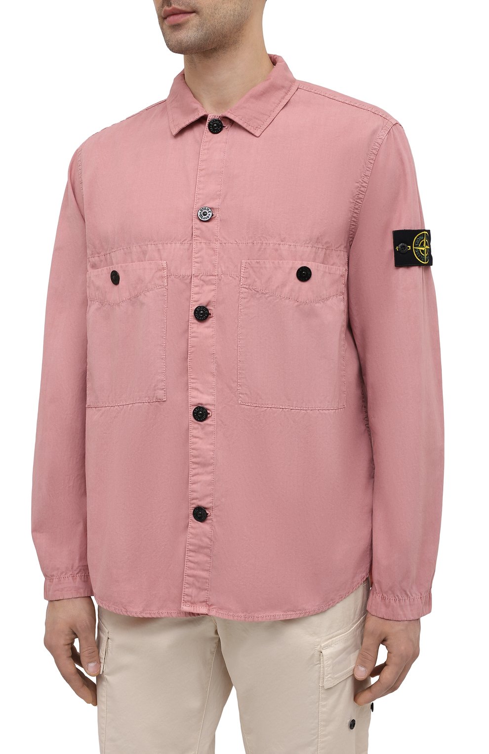 Хлопковая рубашка STONE ISLAND, арт. 7415110WN, фото 3