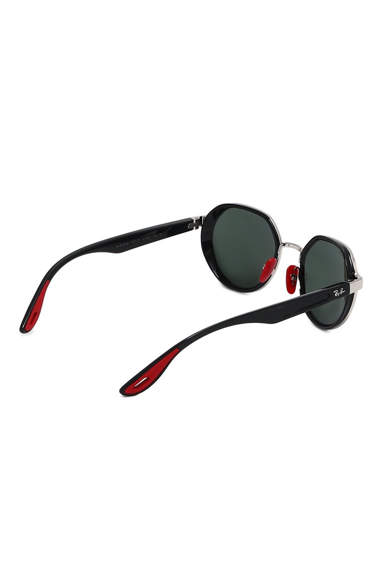Женские солнцезащитные очки RAY-BAN черного цвета, арт. 3703M-F00771 | Фото 5 (Региональные ограничения белый список (Axapta Mercury): Не проставлено; Нос: Не проставлено; Тип очков: С/з; Кросс-КТ: С/з-унисекс; Материал: Пластик, Металл; Очки форма: Круглые; Оптика Гендер: оптика-унисекс)