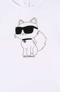 Детская комплект из футболки и брюк KARL LAGERFELD KIDS черно-белого цвета, арт. Z30517. | Фото 5 (Материал сплава: Проставлено; Материал внешний: Хлопок; Девочки Кросс-КТ: Костюмы-спорт; Рукава: Короткие; Драгоценные камни: Проставлено; Ростовка одежда: 24 мес | 92 см)