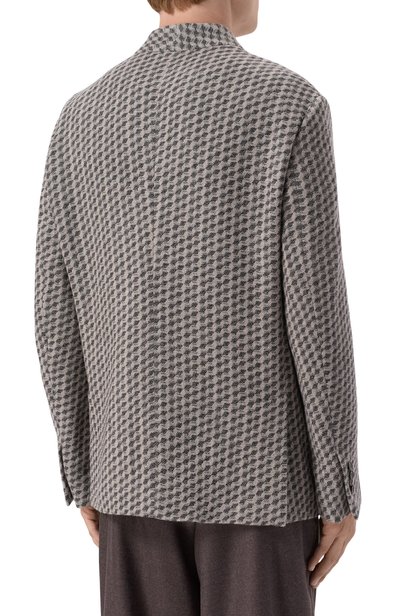 Пиджак из кашемира и шерсти GIORGIO ARMANI серого цвета по цене 496000 руб., арт. GM004464/TE23795, фото 4 Пиджак из кашемира и шерсти GIORGIO ARMANI, арт. GM004464/TE23795, фото 4