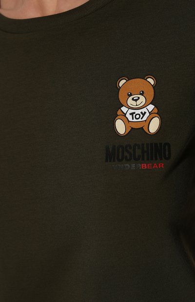 Хлопковая футболка MOSCHINO, арт. A1921/9003, фото 5