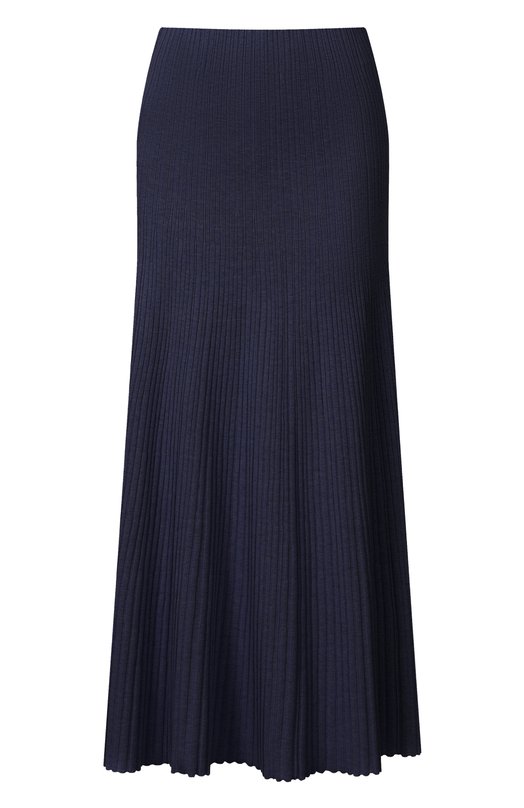 Юбка из хлопка и шелка Agnona KG11010E/7Q180PE Синий KG11010E/7Q180PE