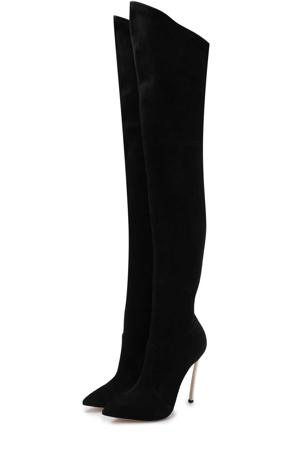 Замшевые ботфорты на шпильке blade CASADEI, арт. 1T808E120DPECT000, фото 1