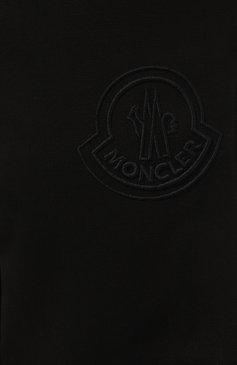 Мужские хлопковые брюки MONCLER черного цвета, арт. 2A000-25-59784 | Фото 5 (Длина (брюки, джинсы): Стандартные; Случай: Повседневный; Материал сплава: Проставлено; Материал внешний: Хлопок; Драгоценные камни: Проставлено; Стили: Кэжуэл)