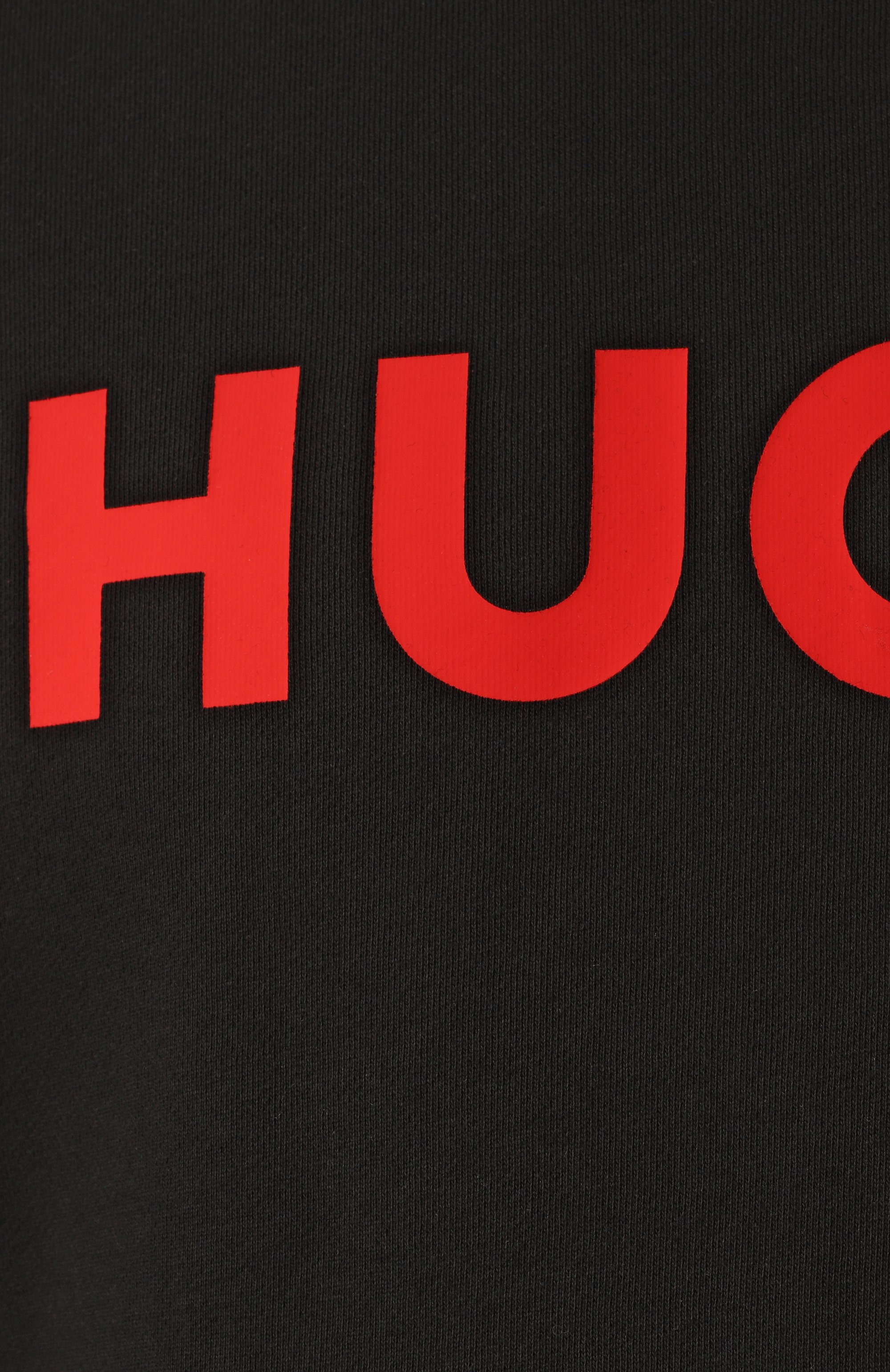 Хлопковый свитшот HUGO черного цвета по цене 12500 руб., арт. 50477328, фото 6 Хлопковый свитшот HUGO, арт. 50477328, фото 6