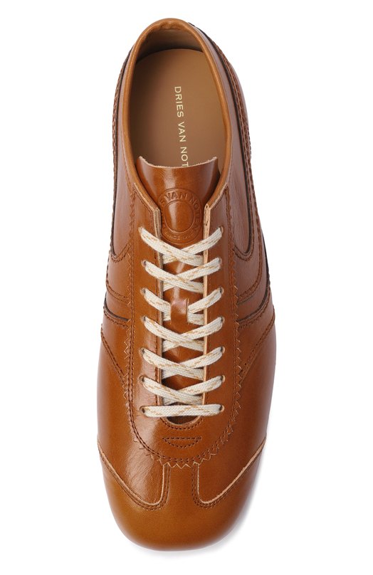 Кожаные кроссовки Dries Van Noten 021728/0103 Коричневый  021728/0103 Фото 5