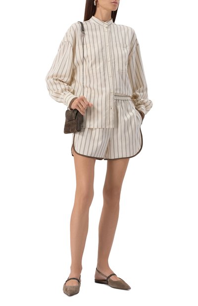 Шорты из вискозы BRUNELLO CUCINELLI, арт. MH769HD679, фото 2