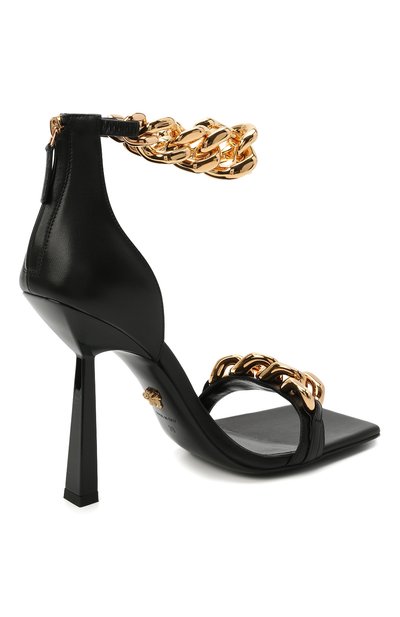 Кожаные босоножки VERSACE, арт. DST568P/DNA32, фото 4