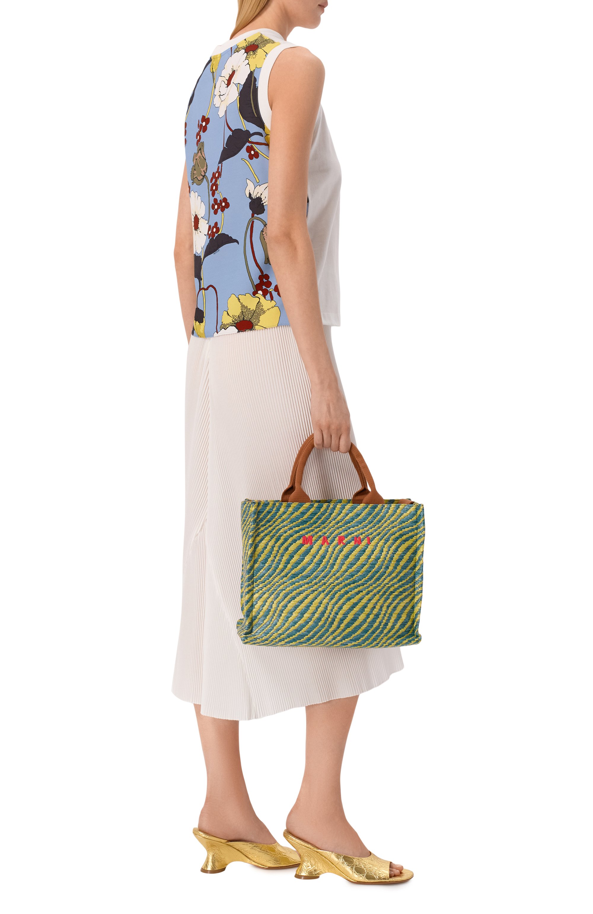 Сумка basket small MARNI, арт. SHMP0077U7/P9841, фото 3