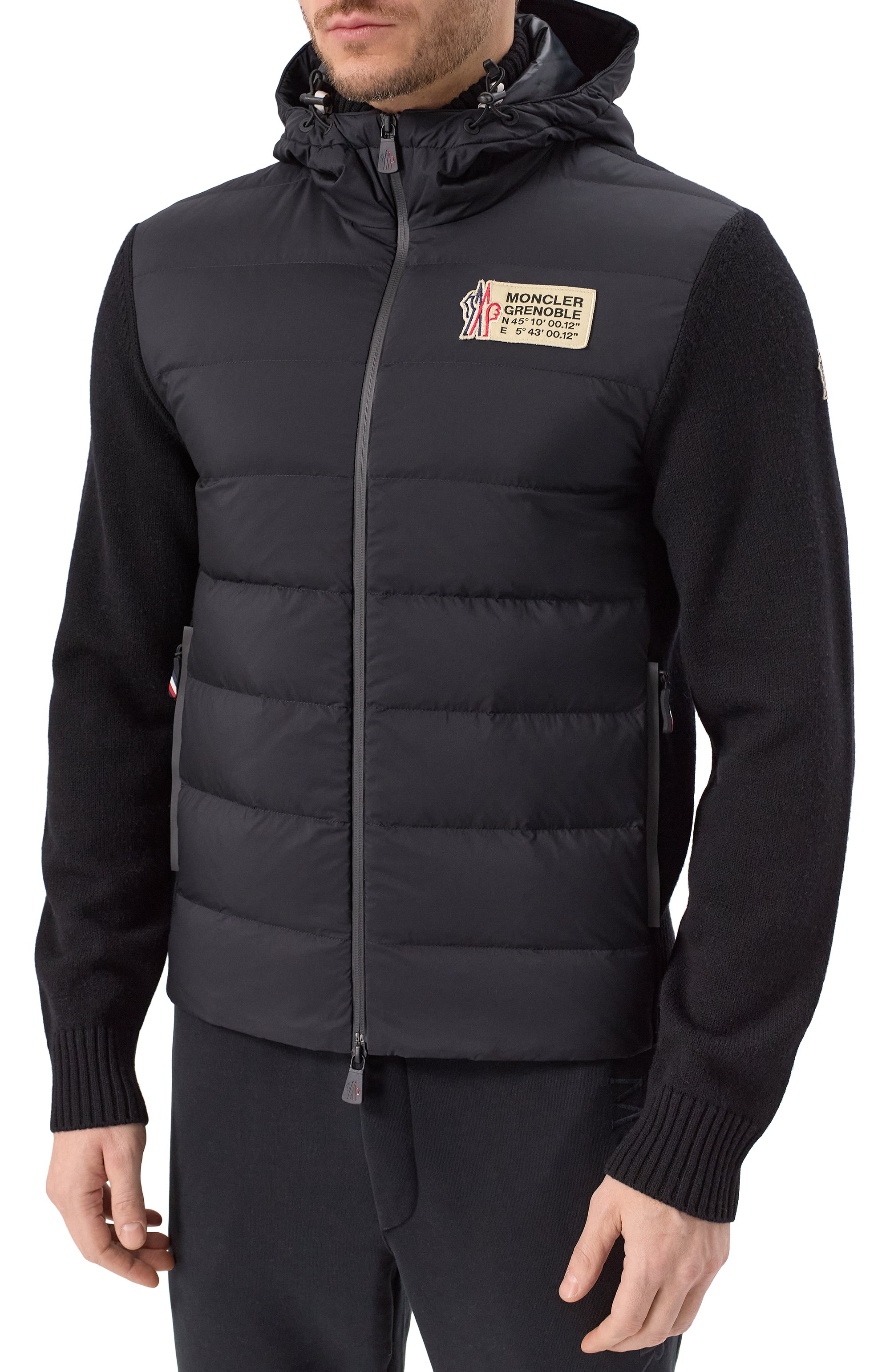 Комбинированный кардиган MONCLER GRENOBLE черного цвета по цене 126000 руб., арт. 9B000-15-M1122, фото 3 Комбинированный кардиган MONCLER GRENOBLE, арт. 9B000-15-M1122, фото 3