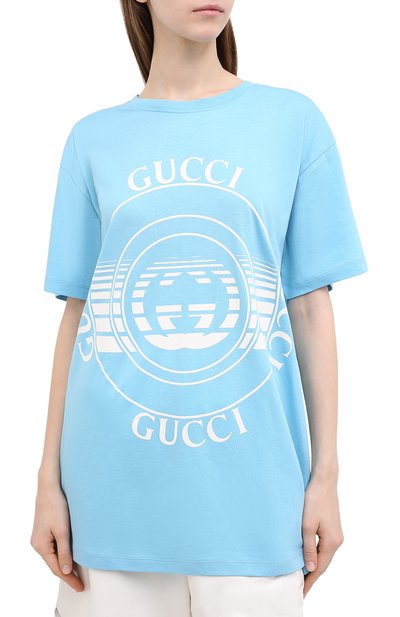 Хлопковая футболка GUCCI, арт. 615044/XJCQ8, фото 3