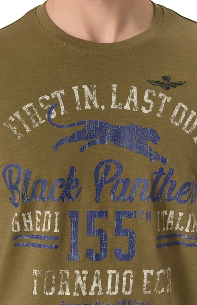 Хлопковая футболка AERONAUTICA MILITARE, арт. 251TS2413J686, фото 5