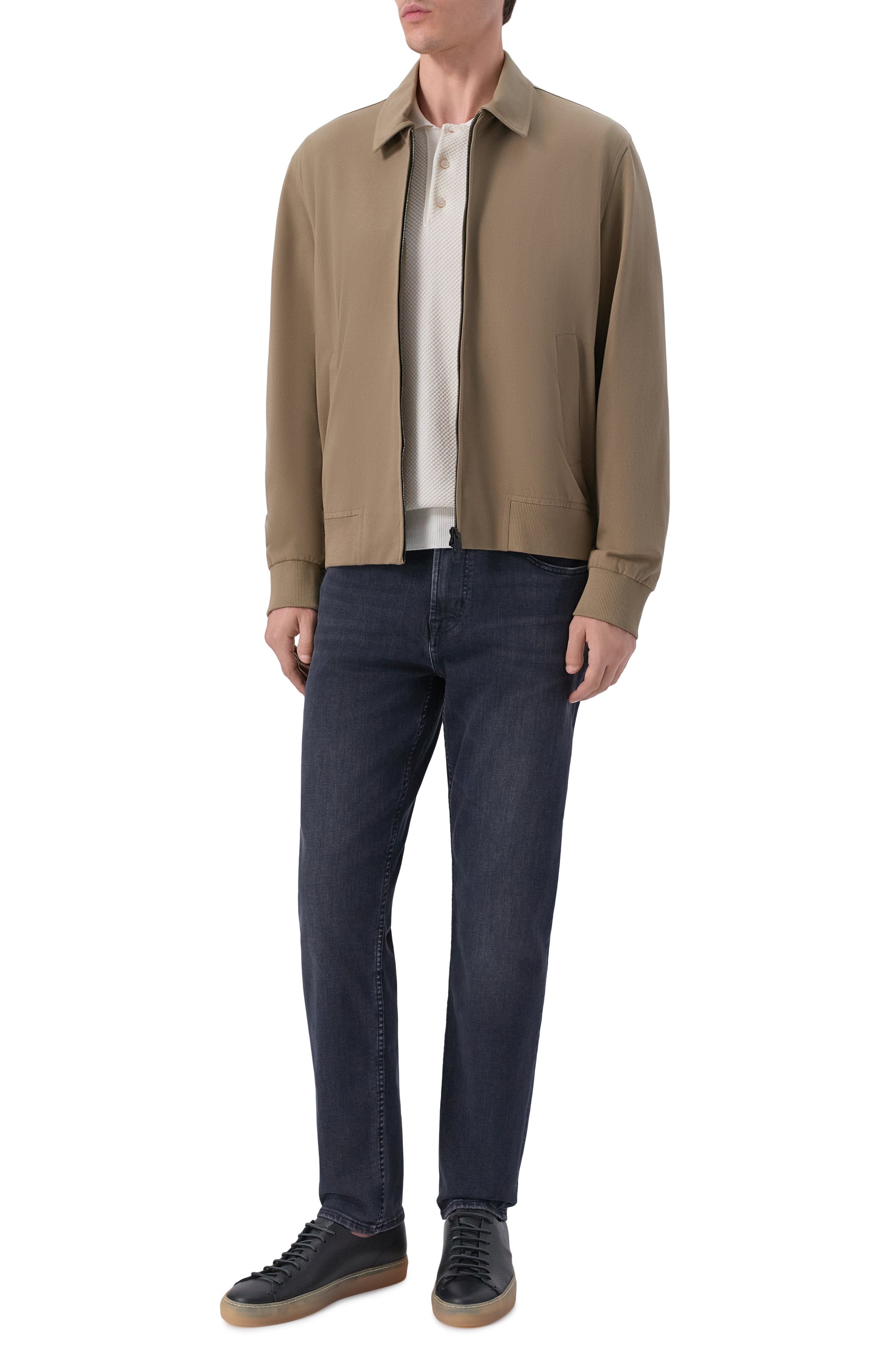 Джинсы slimmy tapered 7 FOR ALL MANKIND черного цвета по цене 29150 руб., арт. 7TB00C34-3LG, фото 2 Джинсы slimmy tapered 7 FOR ALL MANKIND, арт. 7TB00C34-3LG, фото 2