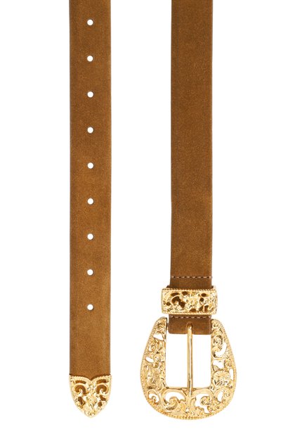 Замшевый ремень DEHANCHE коричневого цвета по цене 59950 руб., арт. VERS-GSUE, фото 3 Замшевый ремень DEHANCHE, арт. VERS-GSUE, фото 3