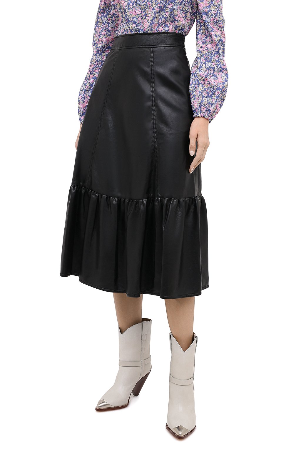 Юбка PHILOSOPHY DI LORENZO SERAFINI черного цвета по цене 39250 руб., арт. A0102/5740, фото 3 Юбка PHILOSOPHY DI LORENZO SERAFINI, арт. A0102/5740, фото 3