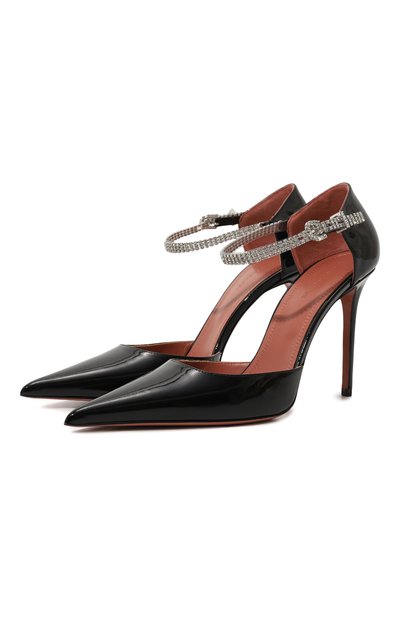 Кожаные туфли ursina AMINA MUADDI, арт. URSINA PUMP 95/PATENT, фото 1