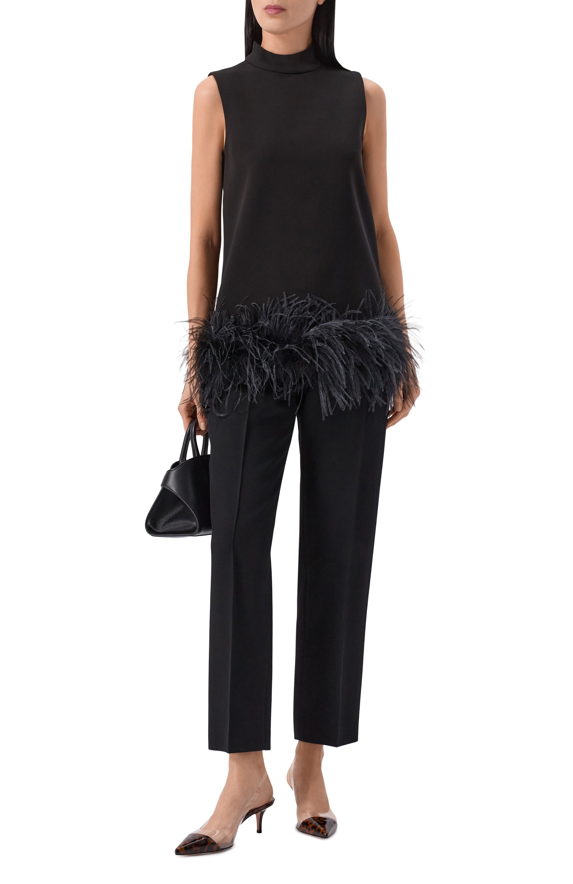 Комбинированные туфли plexi 55 GIANVITO ROSSI, арт. G95595.55RIC.NUGLEPT, фото 3