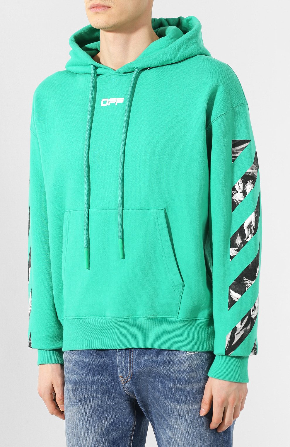 Хлопковое худи OFF-WHITE, арт. 0MBB037S20E300054488, фото 3