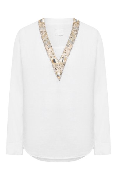 Льняная блузка 120% LINO, арт. R0W1357/B317/002, фото 1