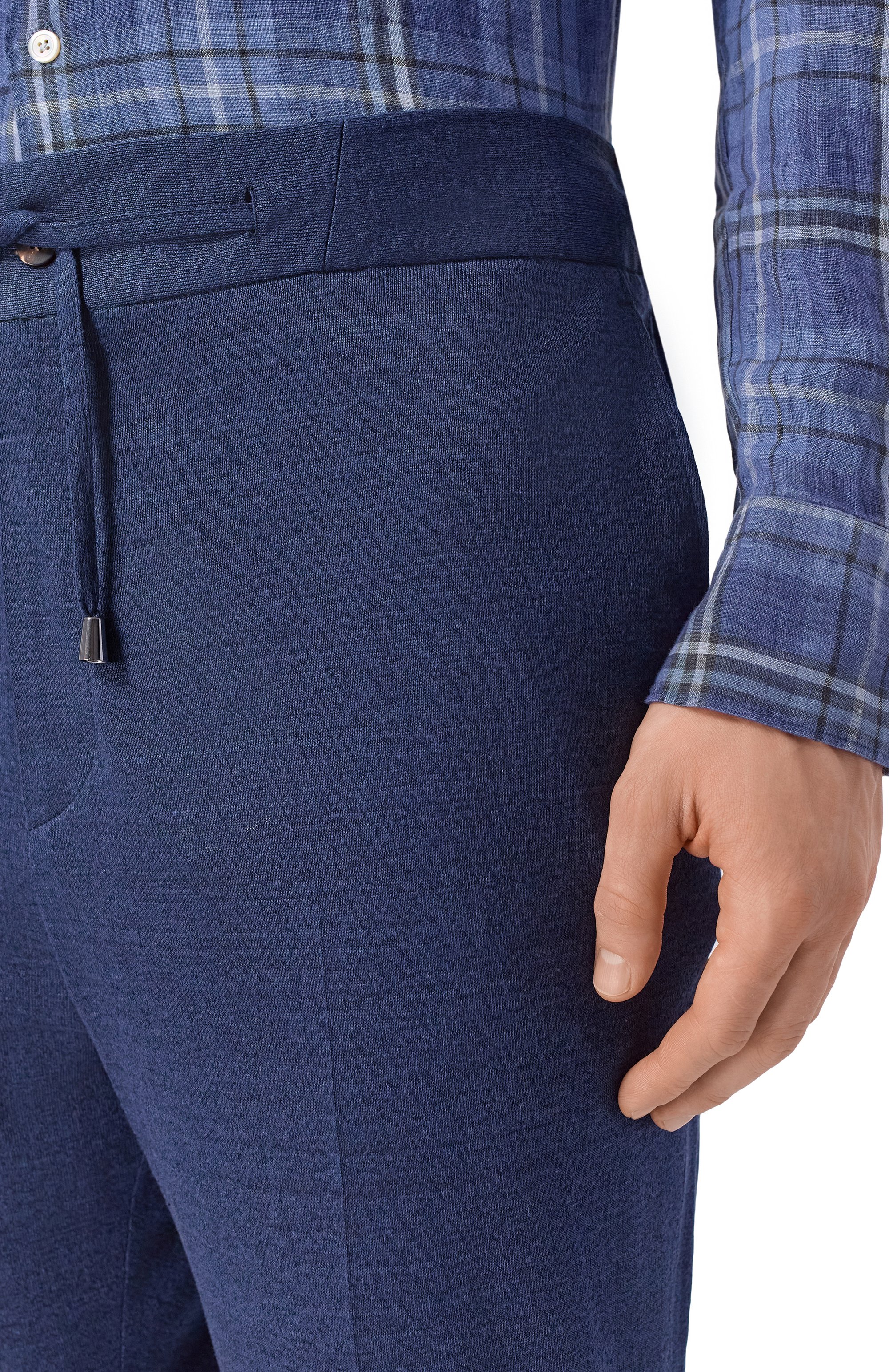 Брюки изо льна и хлопка ANDREA CAMPAGNA, арт. P209/MULTILIN0 17717, фото 5