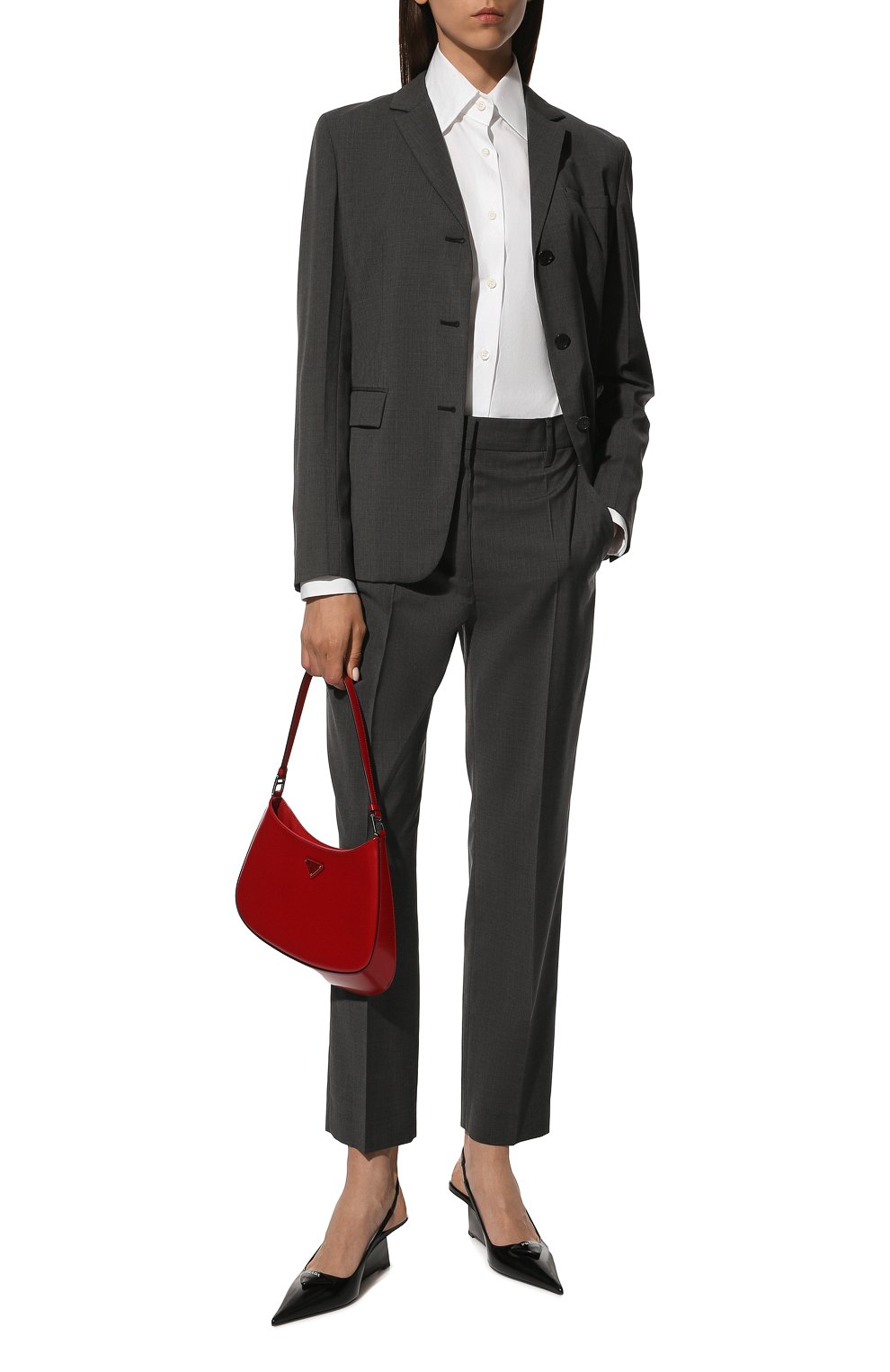 Хлопковая рубашка PRADA, арт. P498E-1UCX-F0009-211, фото 2