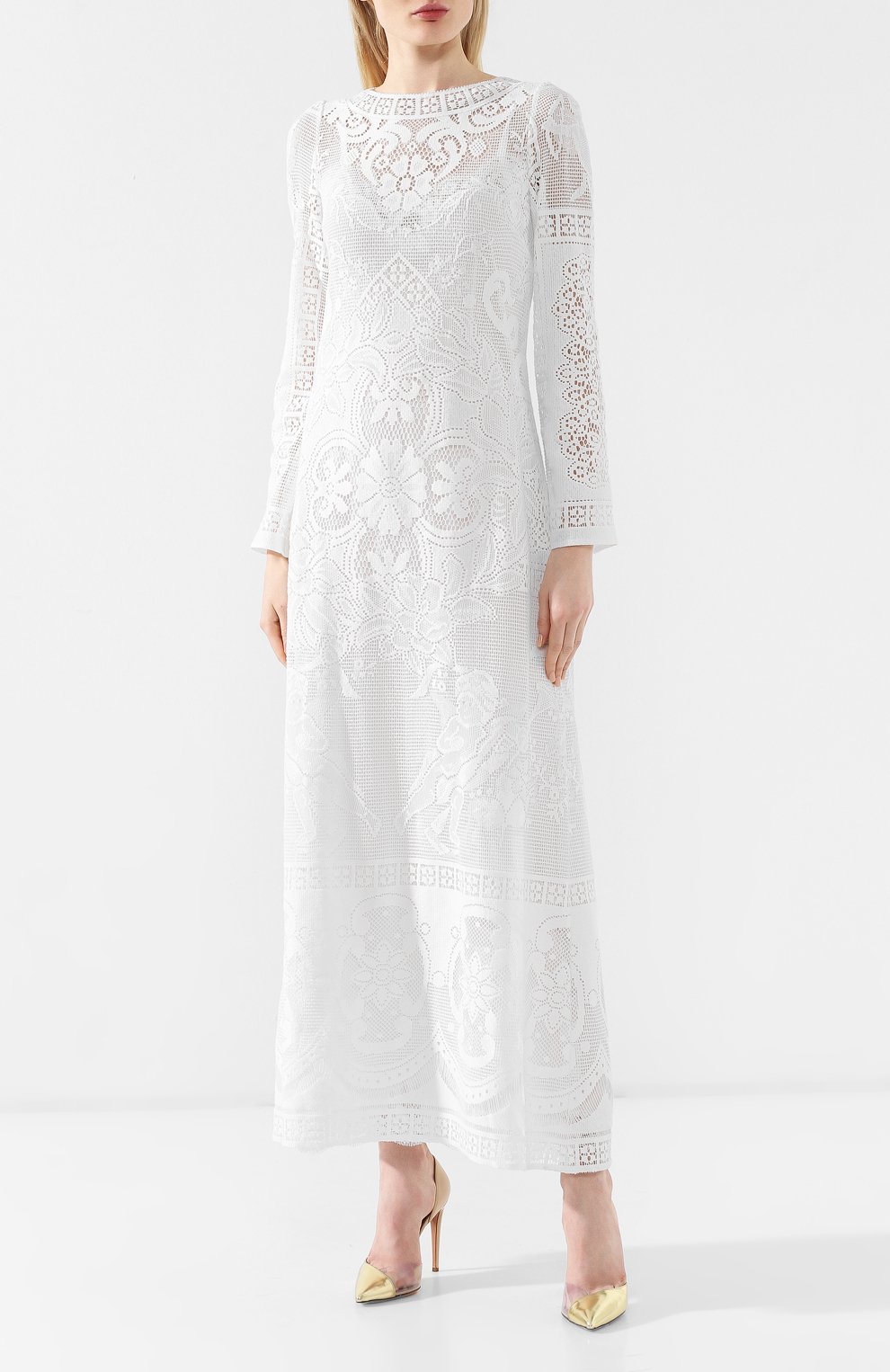 Хлопковое платье DOLCE & GABBANA, арт. F6D0QZ/HHMBC, фото 3