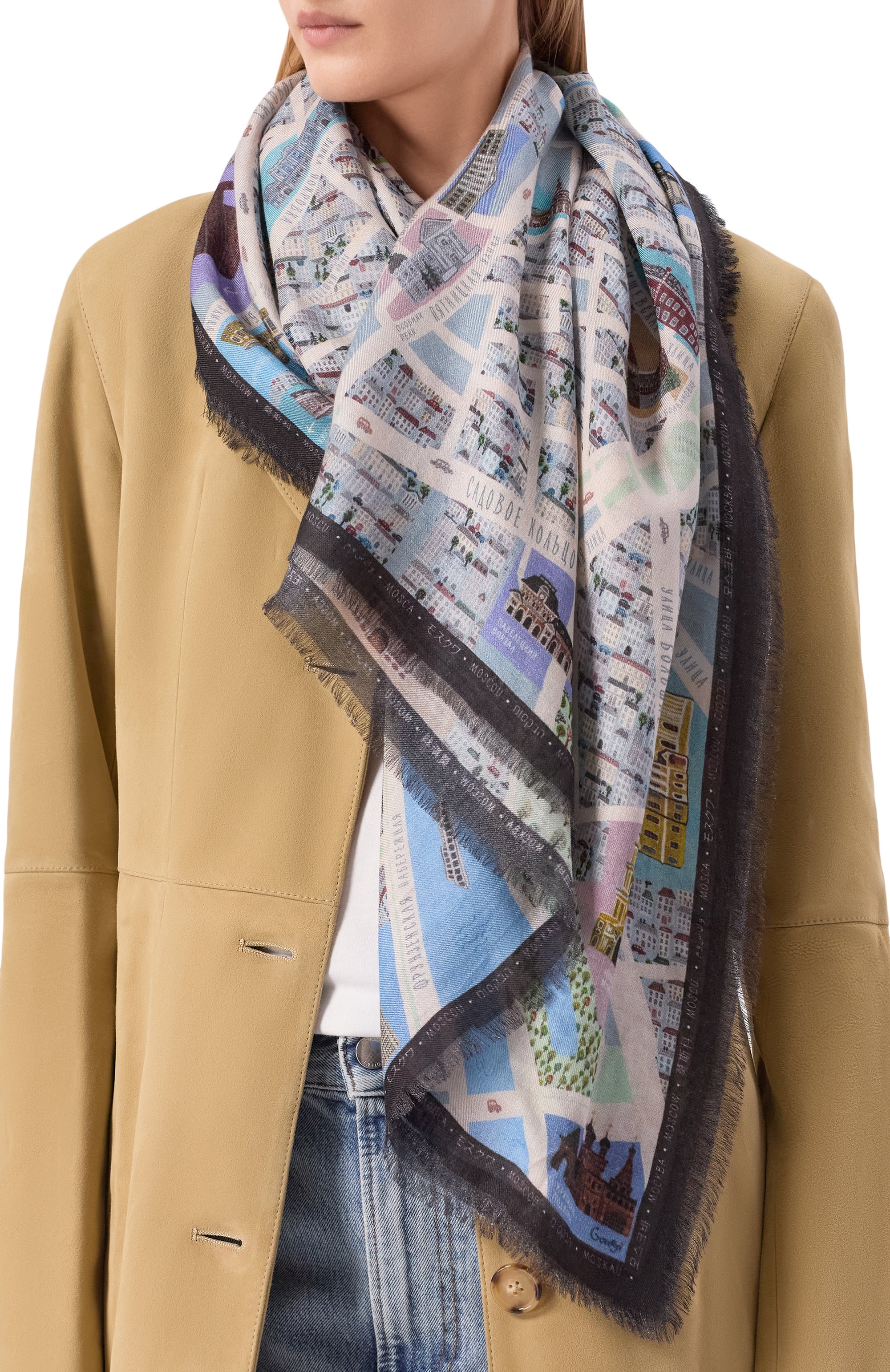 Шаль москва GOURJI, арт. 91143122/44117, фото 2