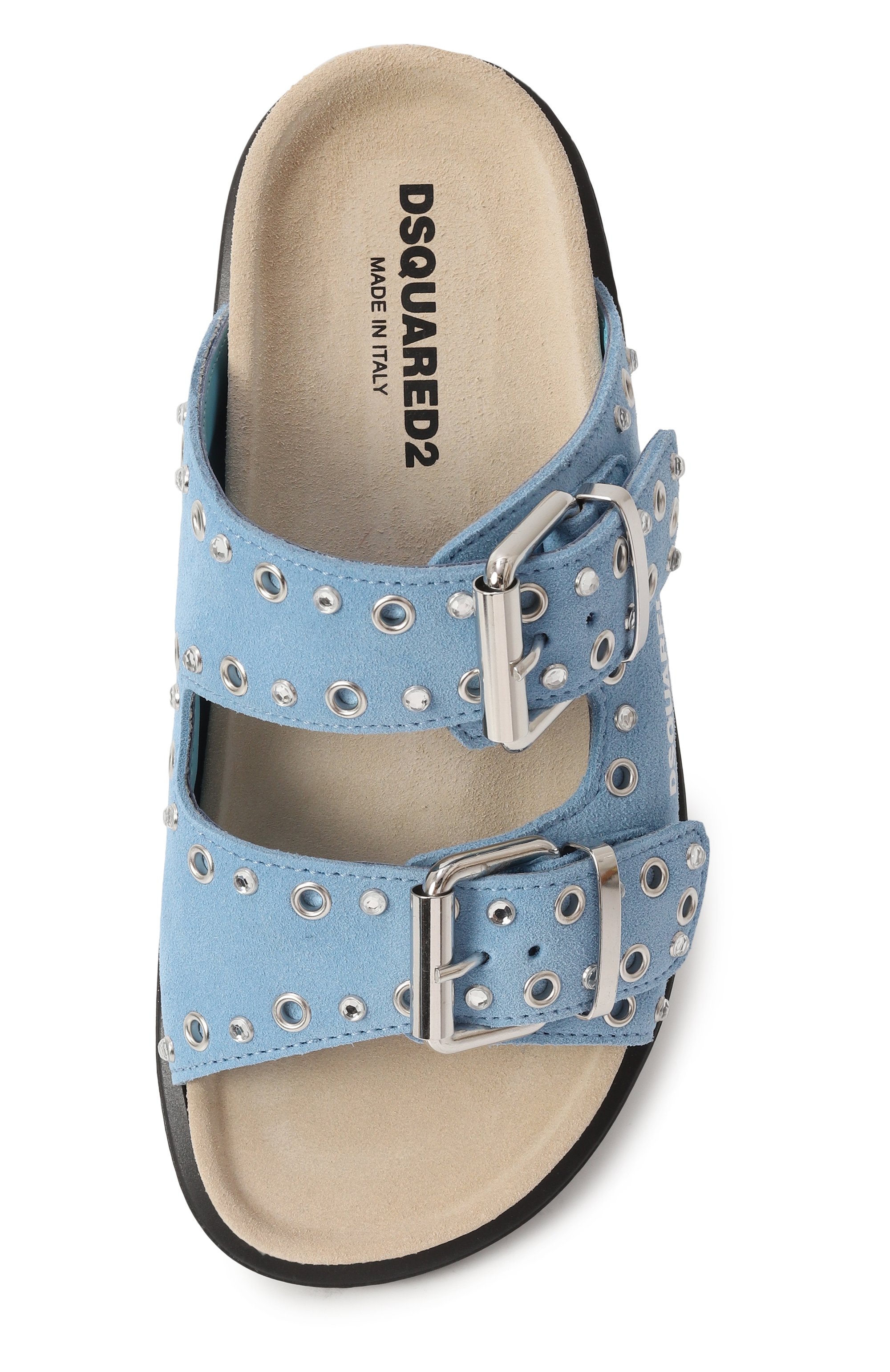 Замшевые шлепанцы DSQUARED2, арт. 80188/VAR1/28-35, фото 4